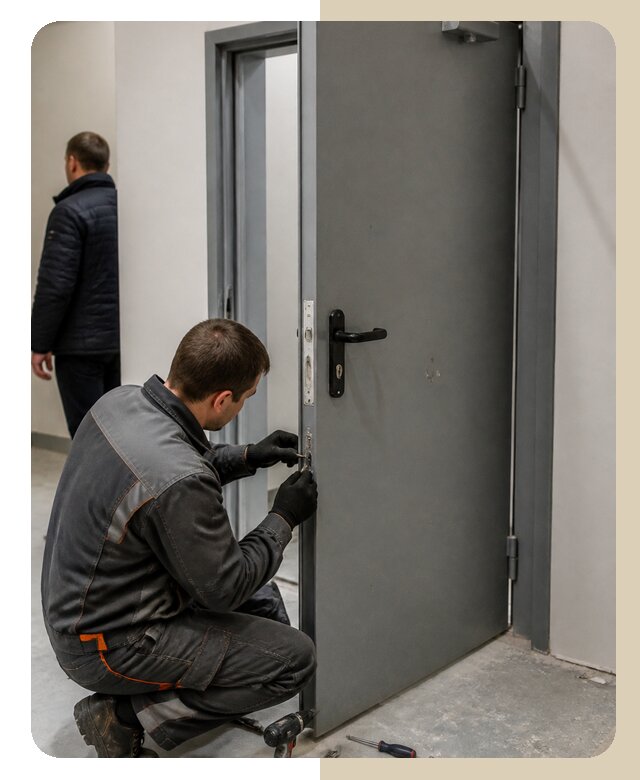 Ремонт противопожарной двери в Новошахтинске по цене 6770 р. | Дверной